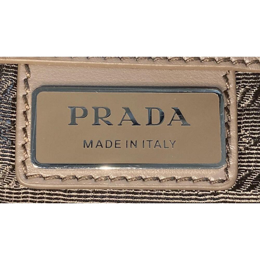 Prada Zip Shoulder Bag Vitello Daino #252907P24B - Picture 6 of 6